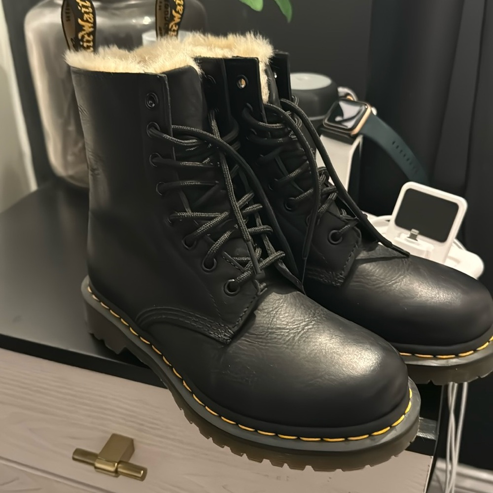 Dr. Marten fur lined Serena boots